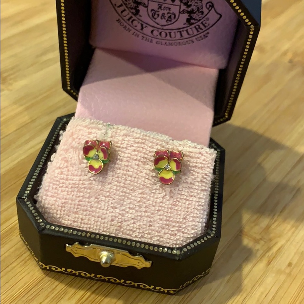 Juicy Couture Pansy earrings